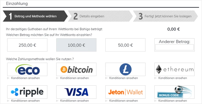 Auszahlungen Bei Bahigo Schweiz